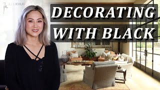 Decorating with Black  10 Modern Ways to Add Black into Your Home [upl. by Julis]