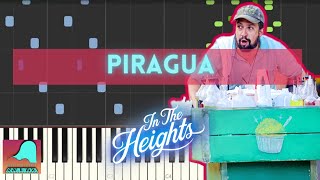 Piragua  In The Heights  Piano Accompaniment Tutorial Synthesia [upl. by Petta]