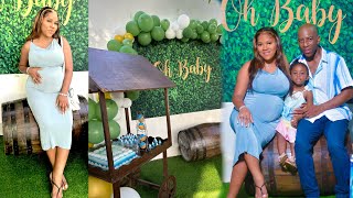 A day in my pregnant life🤰 baby shower Recap 🥳💙 WatchCrissyWork [upl. by Eraste]