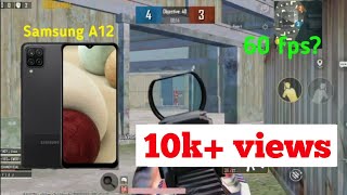 Samsung A12 Pubg Mobile Test 60fps  TDM match🔥 [upl. by Yrrah]