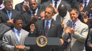 Baltimore Ravens Visit White House [upl. by Levania]