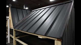 How to install a snaplock standing seam metal roof  Steel Canada Roofing and Siding Limited [upl. by Tasiana]