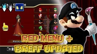 OLD Mario Kart wii  Red Menu Darky gallery beta 2  Breff DKW updated [upl. by Naneik]