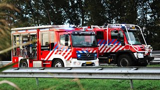 Cabine van bestelbus uitgebrand op de Rijksweg A12 [upl. by Leseil]