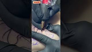 tattoo slowmo 100X dot in 1 seconds [upl. by Russo]