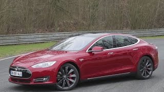 Essai Tesla Model S P85D 2015 [upl. by Drahnreb]