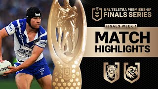 NRL 2024  Bulldogs v Sea Eagles  Match Highlights [upl. by Ayekal952]