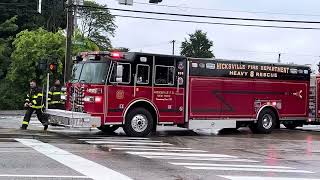 Hicksville FD Operating at an Auto Accident [upl. by Irod447]