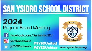 SYSD Board Meeting 91224 [upl. by Yesteb289]