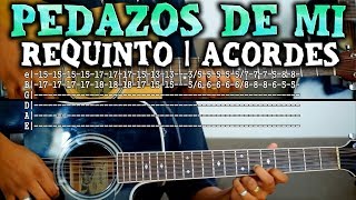 Tutorial  Pedazos de mi  Miguel y Miguel ft Hijos de Barrón  Requinto  Acordes  TABS [upl. by Poliard143]