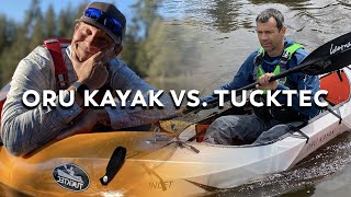 Oru Kayak Inlet vs Tucktec  Battle of the Folding Kayaks [upl. by Trygve]