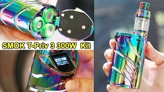 Unboxing SMOK T Priv 3 300W TC Kit  Robust and powerful  Contrast with T Priv 2  Elegomall [upl. by Gaskin]