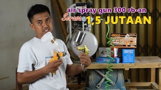 Perbedaan spray gun HVLP dengan Conventional biasa [upl. by Aniratac229]