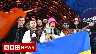 Ukraine win Eurovision 2022 with the UKs Sam Ryder in second  BBC News [upl. by Nanfa]