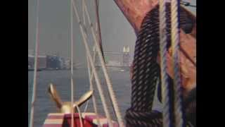 Golden Hinde II  Build Launch amp Sailing into London 1973 [upl. by Kragh]