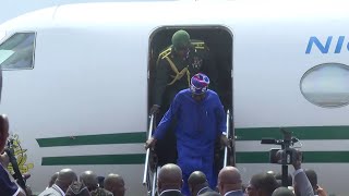 Tinubu arrives Malabo for official visit [upl. by Schwitzer]