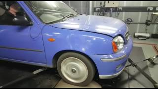 Hidden Performance Nissan Micra K11 Turbo DYNO [upl. by Ninnetta]