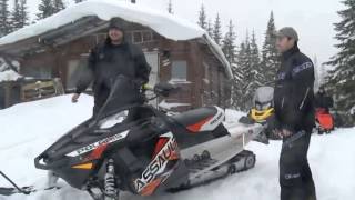 Ams  Action moteur sport  Motoneige  Essai Polaris 800 Switchback Assault 144 2013 [upl. by Yrebmik]