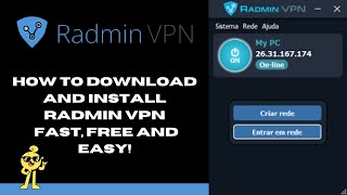 Como Baixar e Instalar Radmin VPN Rápido Grátis e Fácil Sem Comentário No Commentary [upl. by Eeram847]