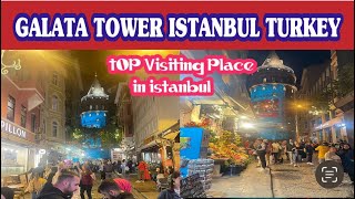 Galata Tower  gaattowe Istanbul Turkey 🇹🇷  visiting place  istanbul turkey viste turkeyvisa [upl. by Ahtnahc]