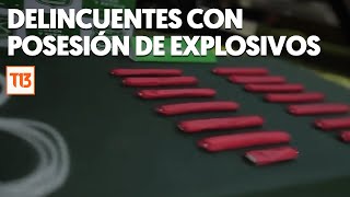 Reportajes T13 Alerta por explosivos en poder de delincuentes [upl. by Maurreen]