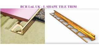 Aluminium Tile trims by BCR Ltd UK now in DUBAI UAE [upl. by Ailalue]