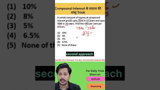 Compound Interest Tricks  Simple interest and Compound interest mathstricks shorts [upl. by Leirud932]