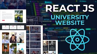 React JS Project University Website Tutorial With Bootstrap 5 From Scratch  PART 2 [upl. by Jueta118]