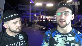 Mańkowski i Gamrot na gorąco po walce na gali Poznań Fight Night  18022017 [upl. by Ruhtra]