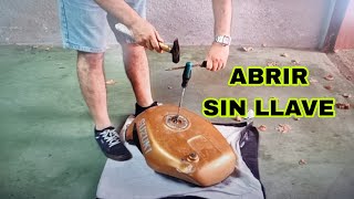 🔐Abrir Cerradura Sin Llave Depósito Gasolina Moto 🛵 👨‍🔧 [upl. by Mat]