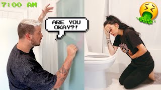 HAVING MORNING SICKNESS THEN PASSING OUT PRANK ON BOYFRIEND [upl. by Yseult]