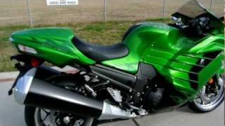 Overview and Review 2012 Kawasaki ZX14R Ninja in Golden Blazed Green Special Edition [upl. by Yasdnyl]