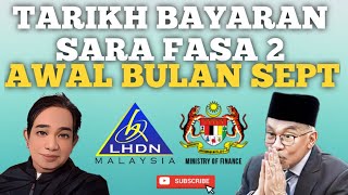 TARIKH BAYARAN DAN PENERIMA BANTUAN SARA RM300 DAN RM600 [upl. by Lichter]