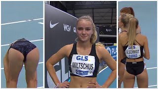 Alica Ѕchmidt 4x200 German Athletics Lepizig 2024 [upl. by Shulem]