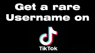 How to get a rare username on tiktok untaken tiktok usernames 2021 [upl. by Fee]