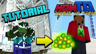 ZOMBIE SPAWNER XP FARM  Tutorial  Guide  How to Minecraft 111 [upl. by Xever]