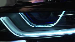 BMW i8 how Laserpowered Headlights Work [upl. by Feune]