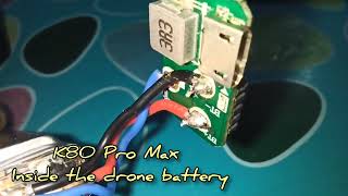 Inside the drone battery  K80 Pro Max 🤔 [upl. by Sandry]