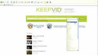 How to Save Youtube Videos Using Keepvid [upl. by Anitsugua]