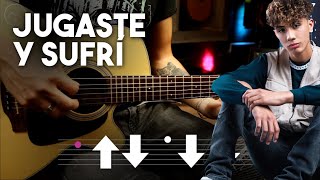 Jugaste y Sufrí  Eslabón Armado Ft DannyLux GUITARRA Tutorial  ACORDES Christianvib [upl. by Marquet449]