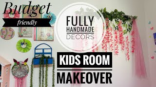 Budget friendly Kids Room makeover  Teen  Toddler Room combo ideas using Handmade decor items [upl. by Eggleston]