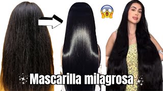 HIDRATACIÓN CASERA PARA CABELLO SECO Y MALTRATADO CON FRIZZ 🪄 [upl. by Diella]