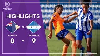 Concacaf Womens Under20 Championship 2023 Highlights  Anguilla vs Honduras [upl. by Hanan]