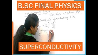 BSC FINAL YEAR PHYSICS CHAPTER SUPERCONDUCTIVITY ISOTOPIC EFFECT EXPERIMENTAL EVIDENCE [upl. by Eltsyrc378]