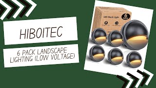 HIBOITEC Low Voltage LED Deck Lights  Review [upl. by Akeimat222]