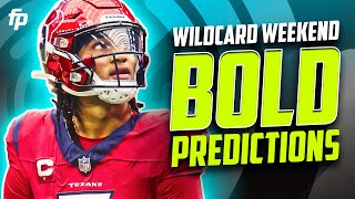 BOLD NFL Wild Card Weekend Predictions BET THESE PROPS NOW [upl. by Auop412]