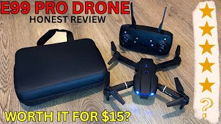 E99 Pro Drone Review amp Setup E99 Pro Drone Camera Test and Unboxing Is it Worth It [upl. by Ardnasirk]