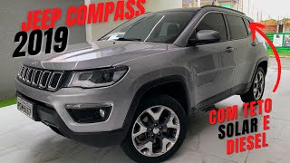 JEEP COMPASS DIESEL 2019 LONGITUDE COM TODOS OS OPCIONAIS DE FÁBRICA MELHOR SUV [upl. by Davida]