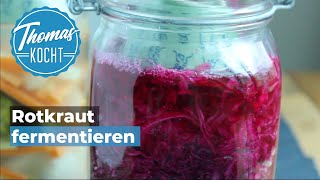 Rotkraut fermentieren und haltbar machen  Thomas kocht [upl. by Logan]