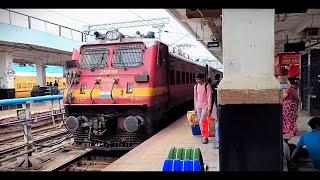 BZA WAP4 Hauled Shatabdi Express Terminates at Secunderabad Junction [upl. by Norak]